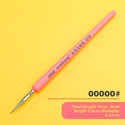Wolf hair outlining brush