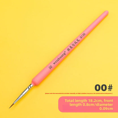 Wolf hair outlining brush