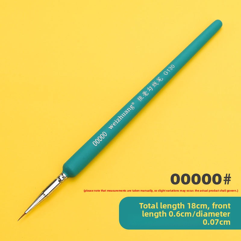 Wolf hair outlining brush
