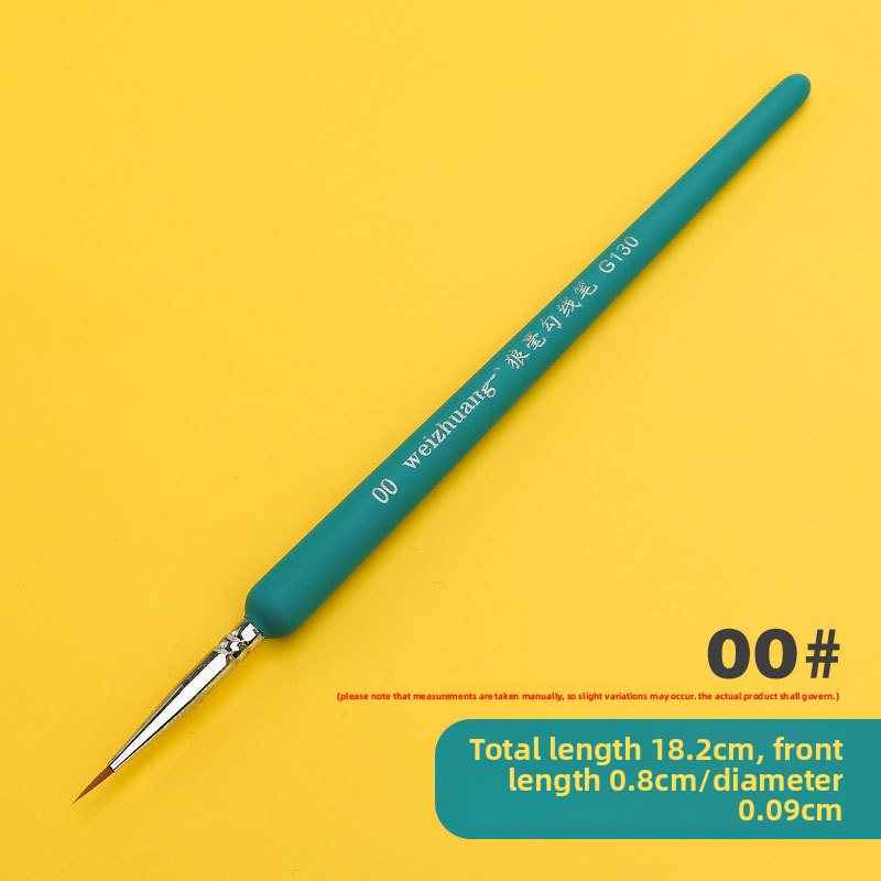 Wolf hair outlining brush