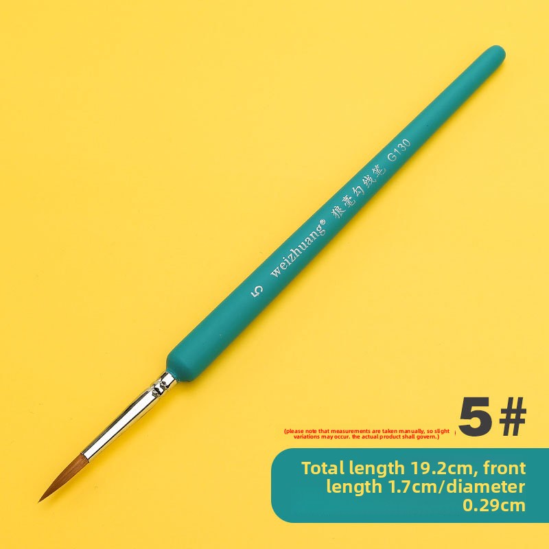 Wolf hair outlining brush