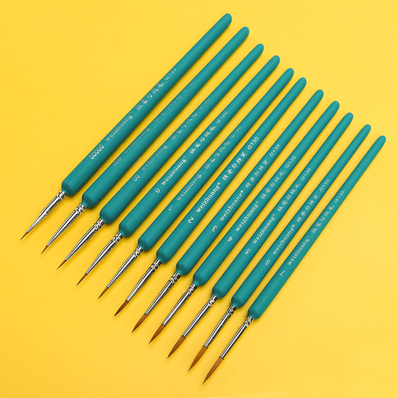 Wolf hair outlining brush