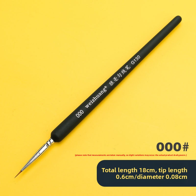 Wolf hair outlining brush
