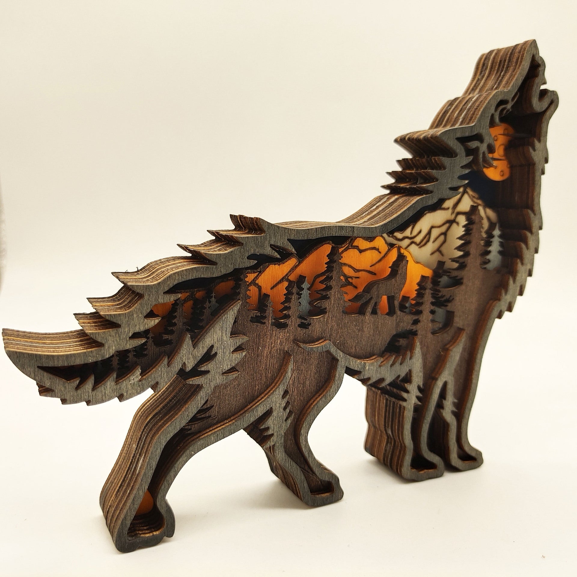 Wolf Totem Christmas Decoration Sculpture