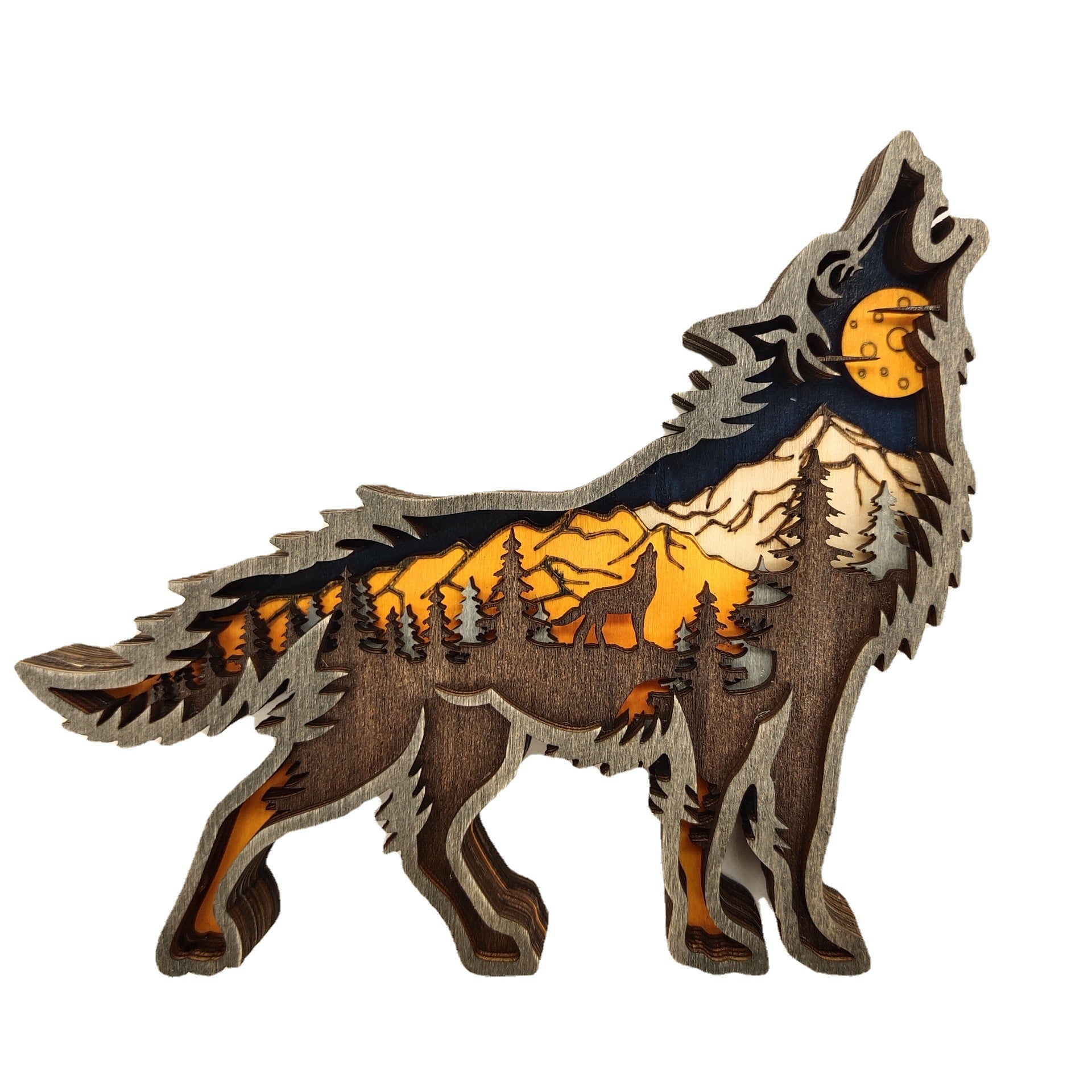 Wolf Totem Christmas Decoration Sculpture