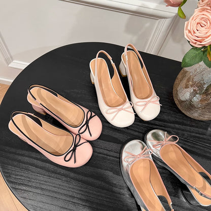 Women Bow Detail Mary Jane Shoes