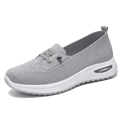 Women Breathable Knit Slip On Casual Shoes