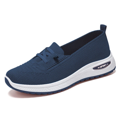Women Breathable Knit Slip On Casual Shoes