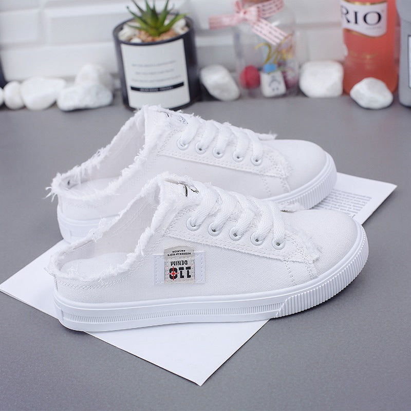 Women Canvas Slip-On Flat Sneakers