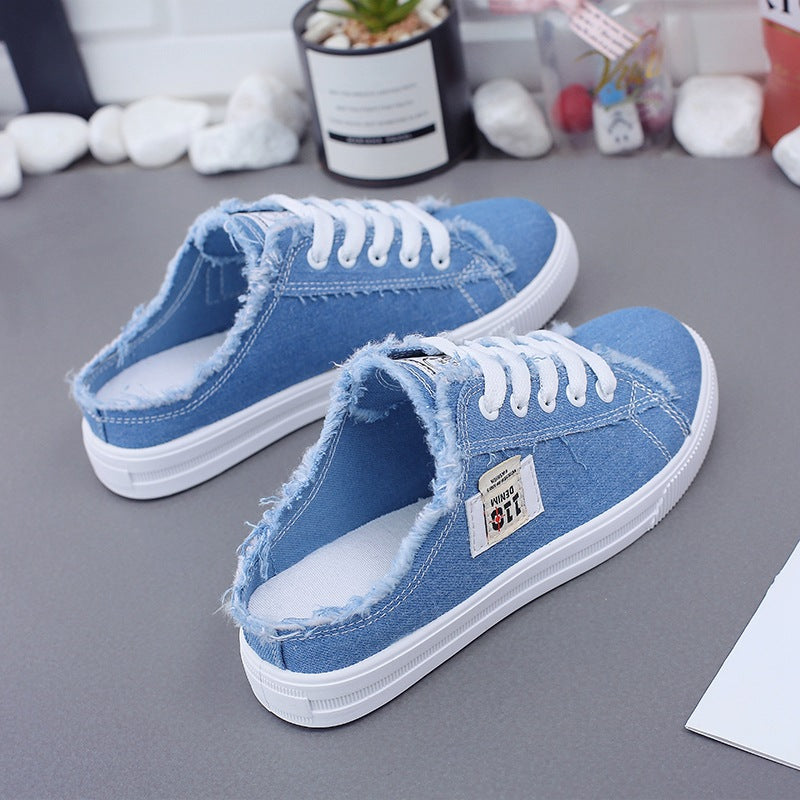 Women Canvas Slip-On Flat Sneakers