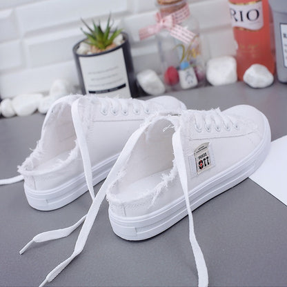 Women Canvas Slip-On Flat Sneakers
