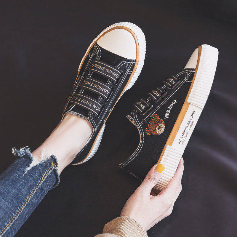 Women Casual Canvas Sneakers with Thick Sole