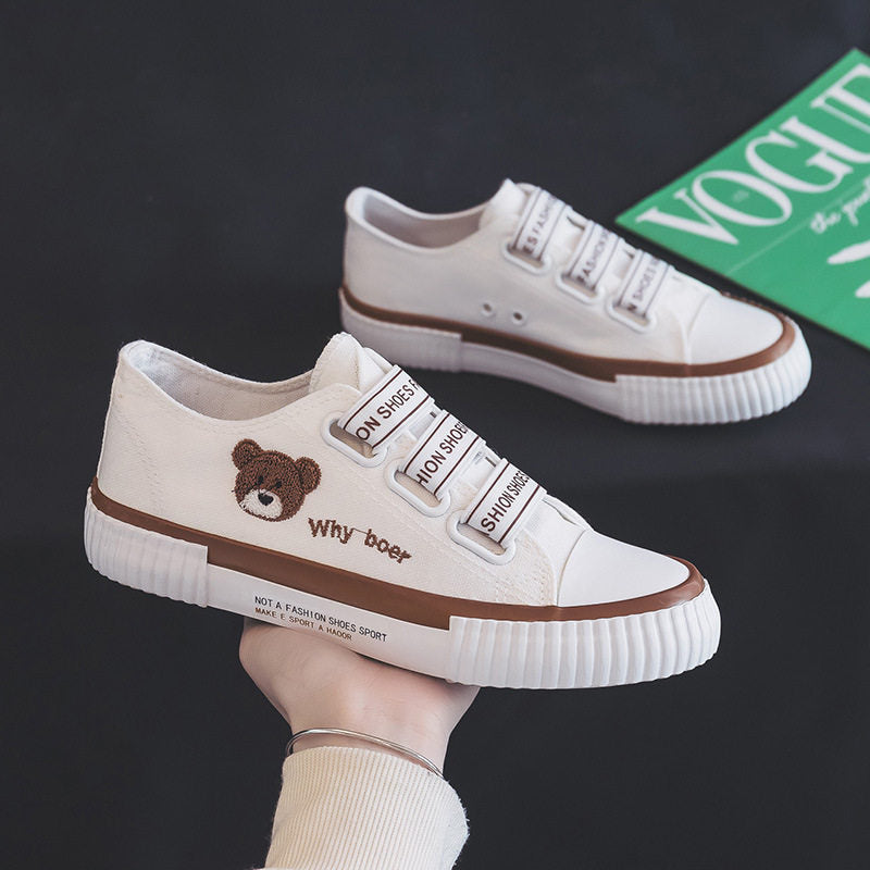 Women Casual Canvas Sneakers with Thick Sole