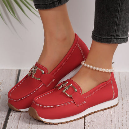 Women Casual Sports Shoes with Metal Chain