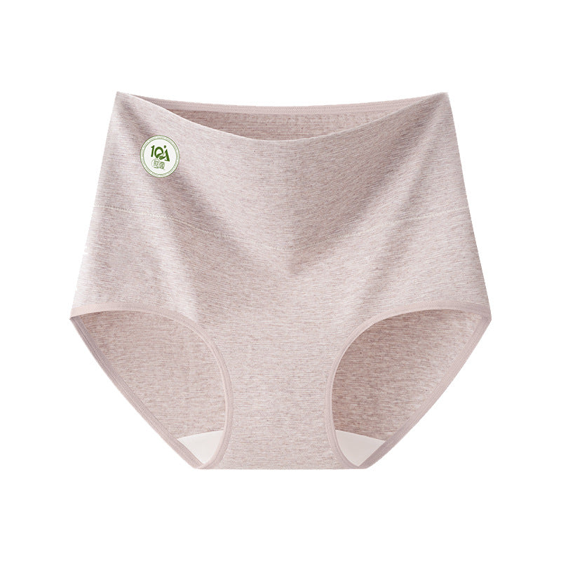 Women Cotton Briefs Seamless High Waist Antibacterial Underwear