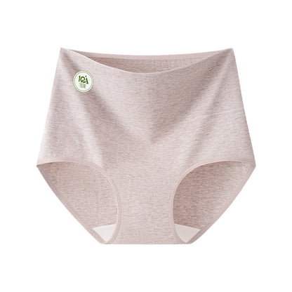 Women Cotton Briefs Seamless High Waist Antibacterial Underwear