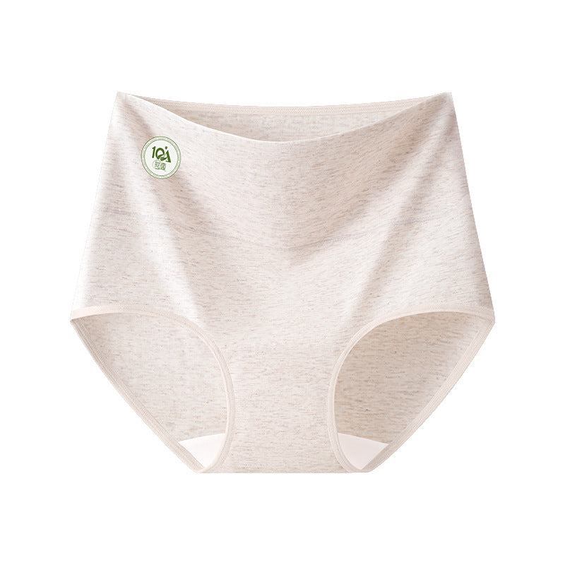 Women Cotton Briefs Seamless High Waist Antibacterial Underwear