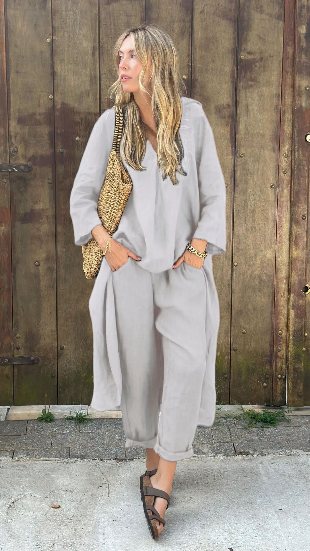 Women Cotton Linen Set