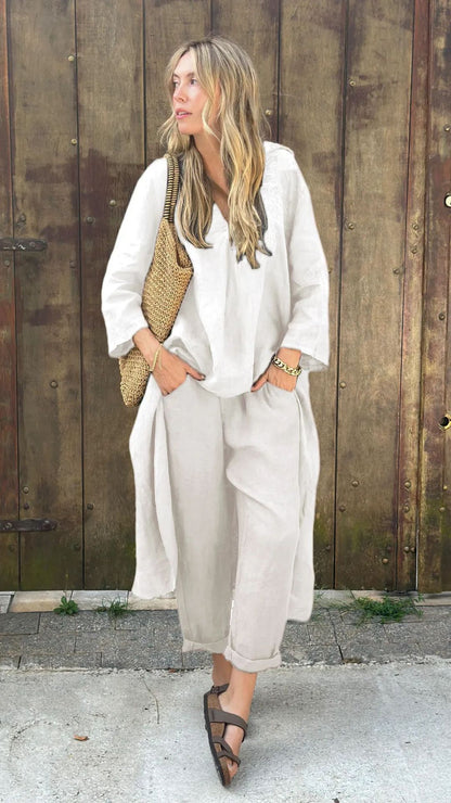 Women Cotton Linen Set