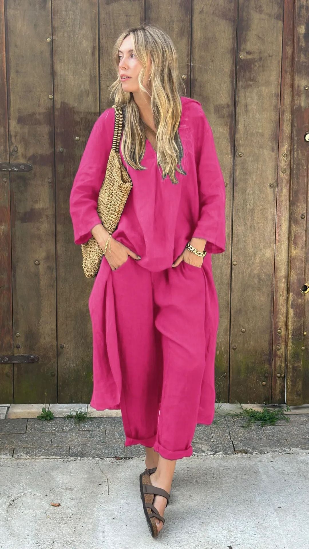 Women Cotton Linen Set