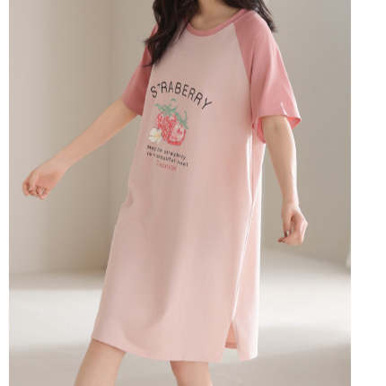 Women Cotton Sleep Nightgown Home Dress