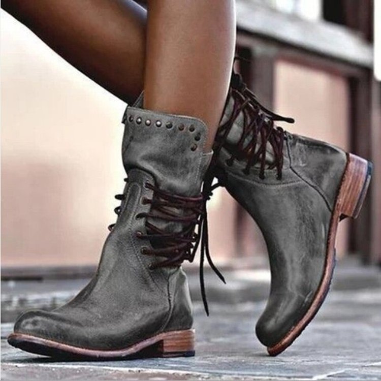 Women Cowboy Mid-Calf Boots