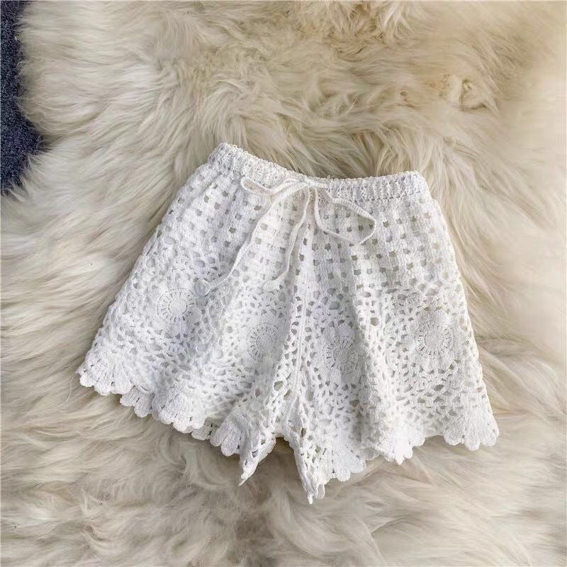 Women Crochet Coverup Set