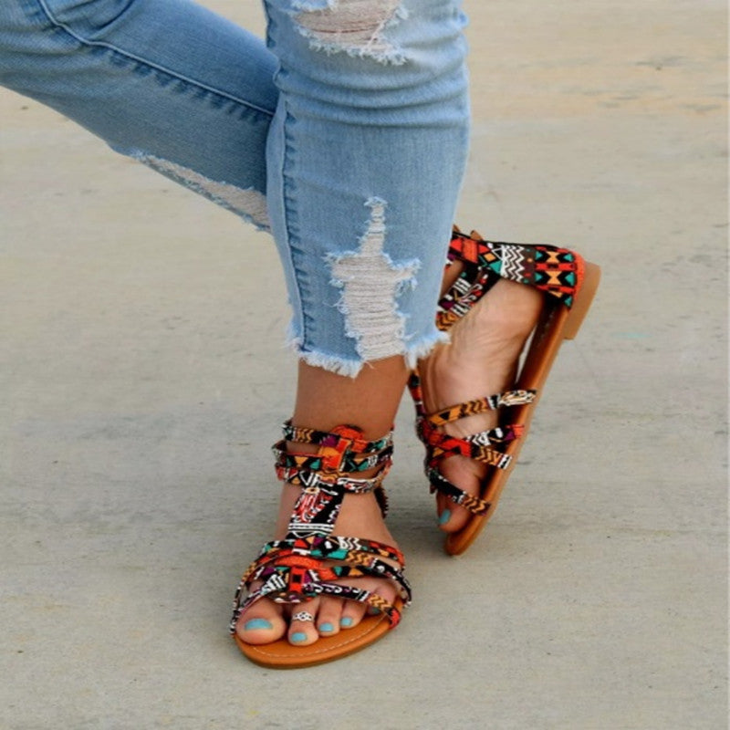 Women Ethnic Flat Sandals