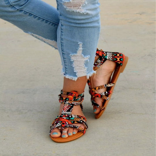Women Ethnic Flat Sandals