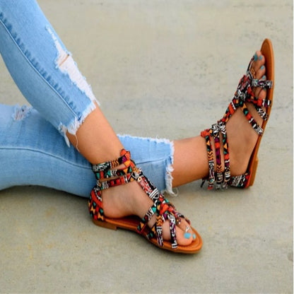 Women Ethnic Flat Sandals