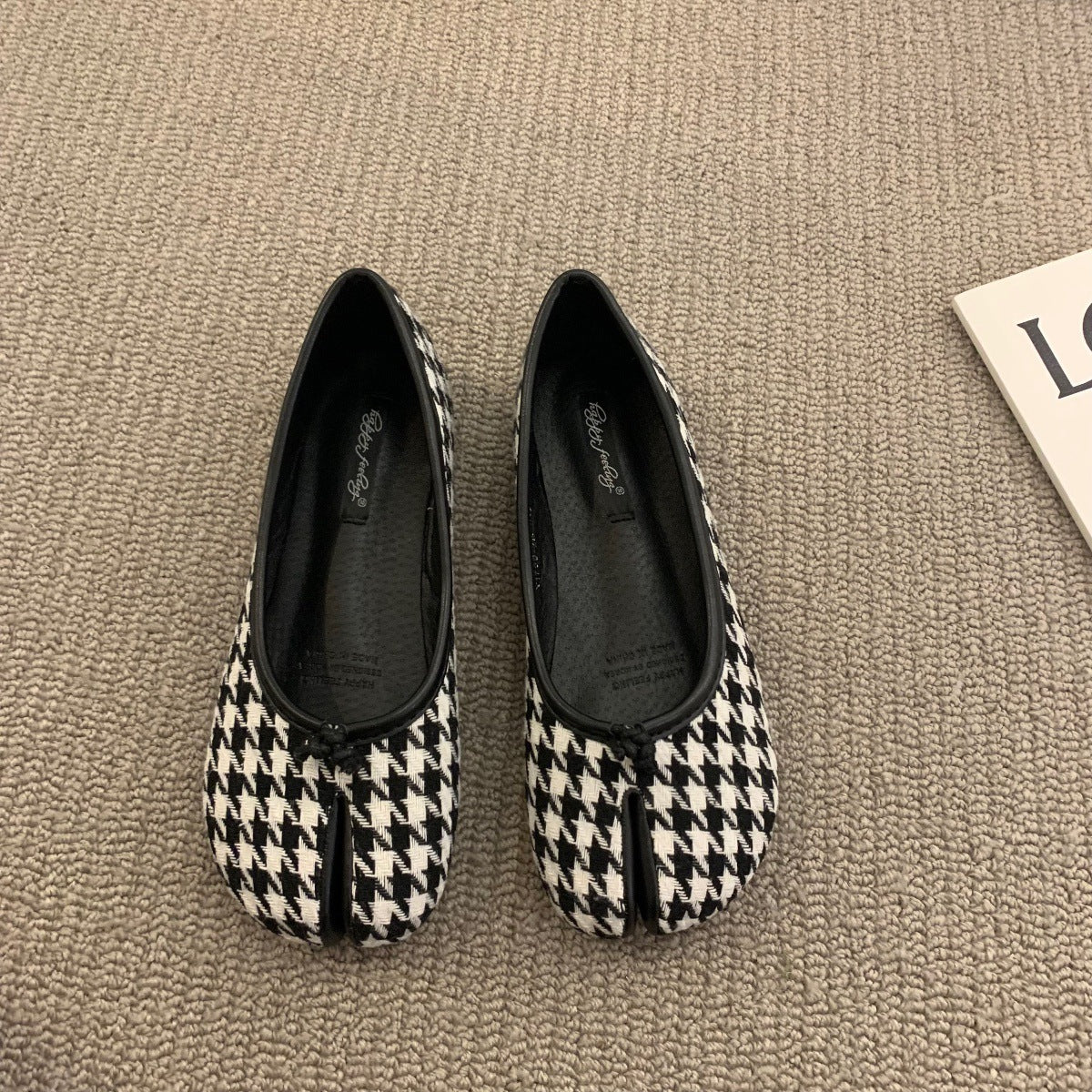 Women Flat Mule Split Toe Loafers