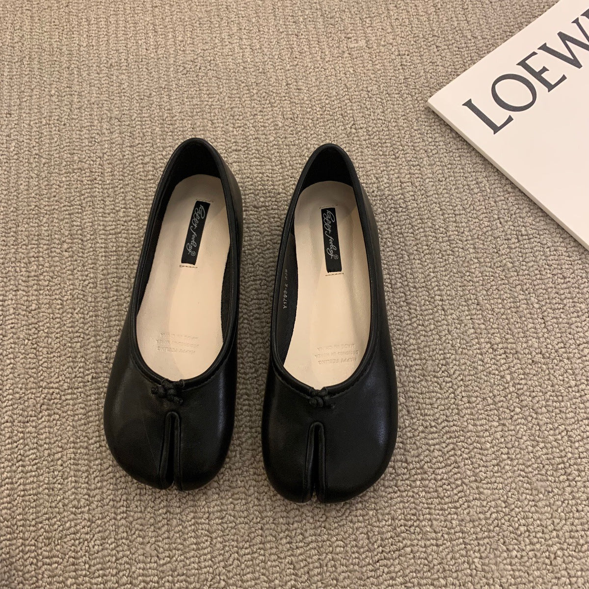 Women Flat Mule Split Toe Loafers