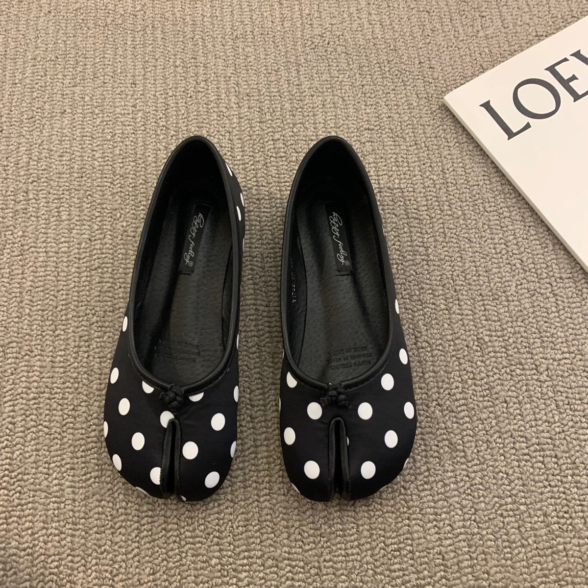 Women Flat Mule Split Toe Loafers
