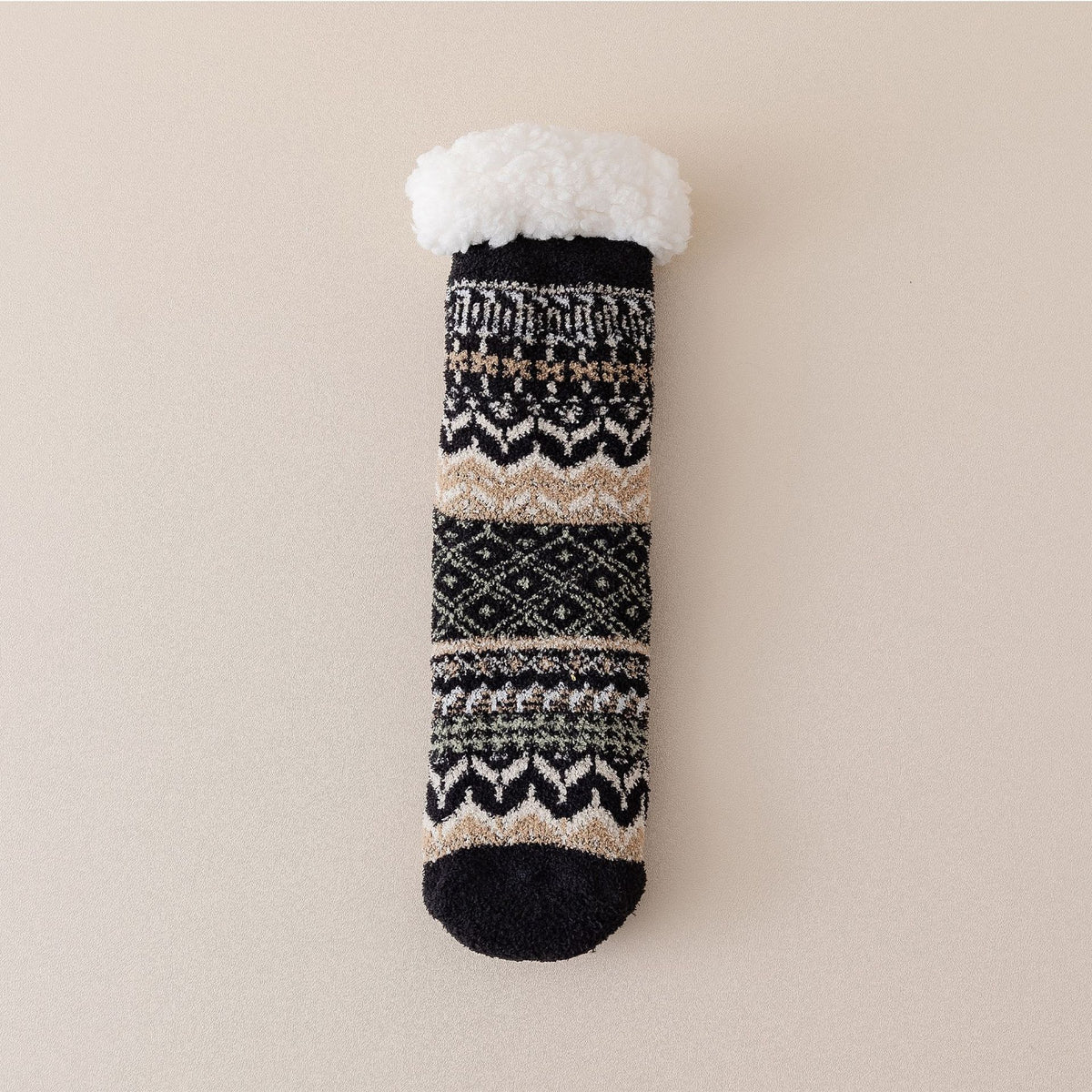 Women Fleece Lined Anti Slip Socks