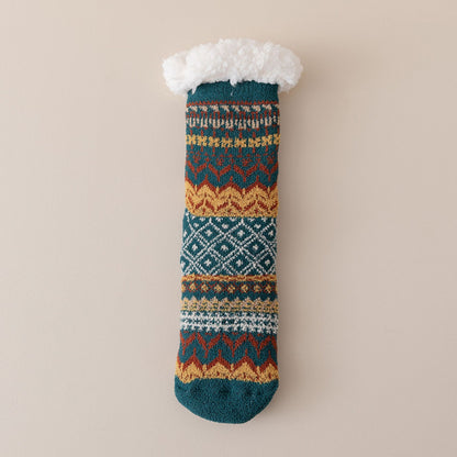 Women Fleece Lined Anti Slip Socks