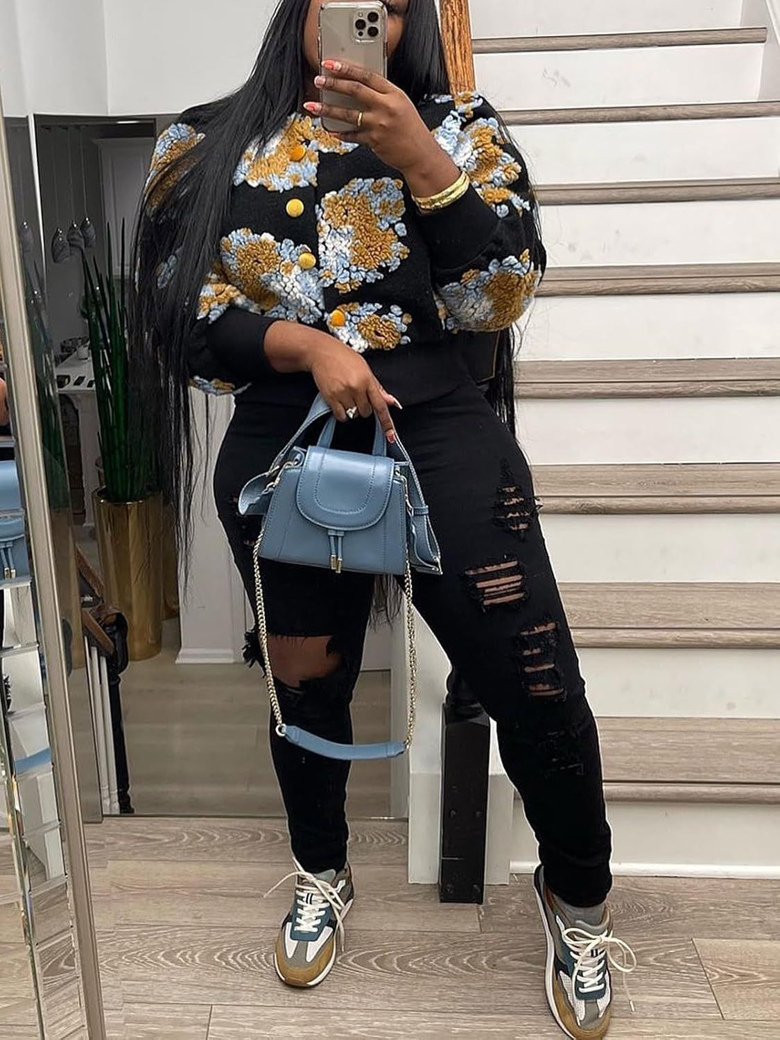 Women Jacquard Cardigan