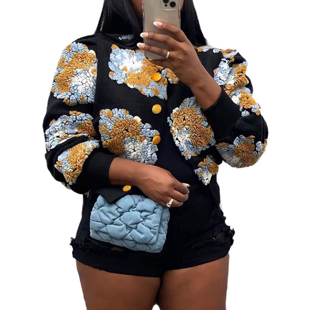 Women Jacquard Cardigan