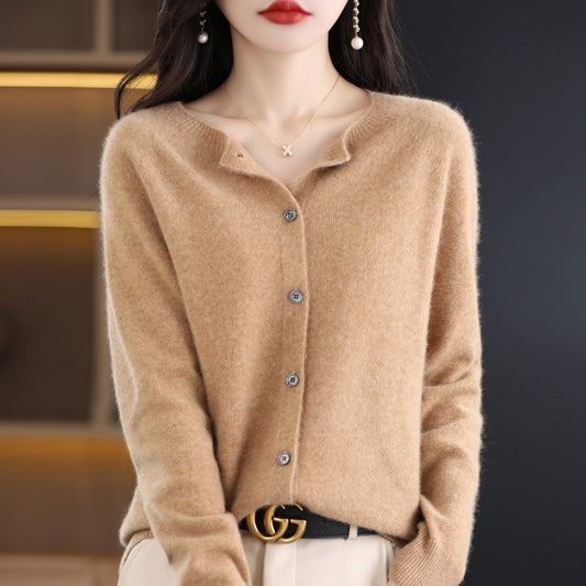 Women Knitted Cardigan Sweater