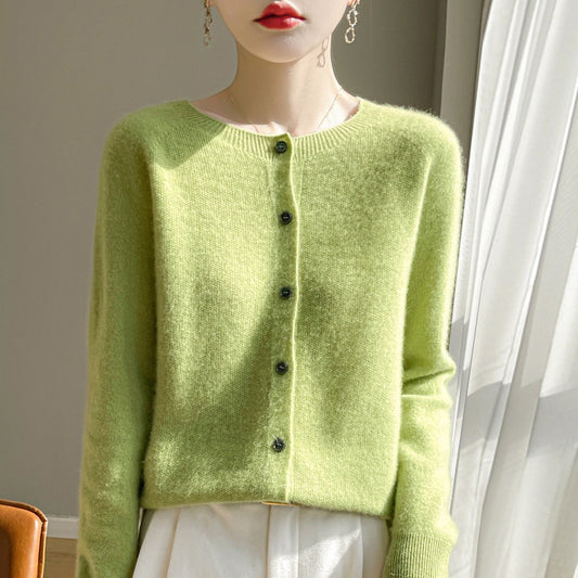 Women Knitted Cardigan Sweater