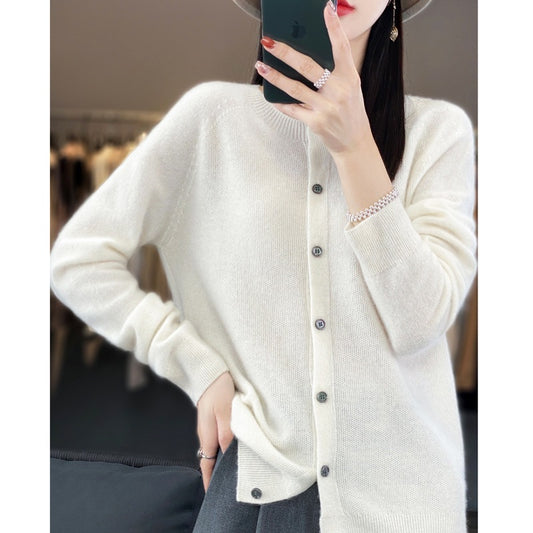 Women Knitted Cardigan Sweater
