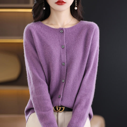 Women Knitted Cardigan Sweater