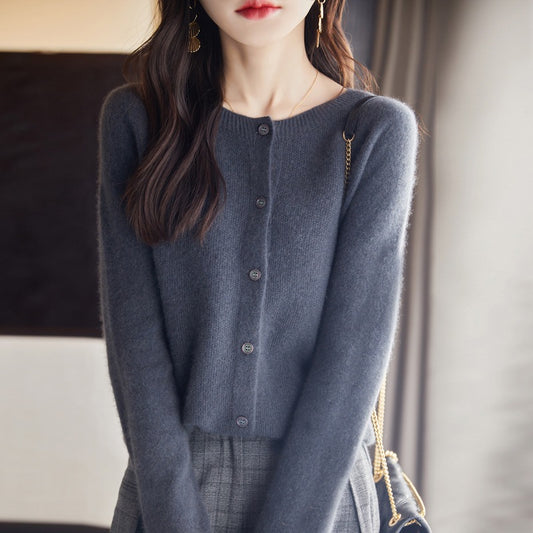 Women Knitted Cardigan Sweater