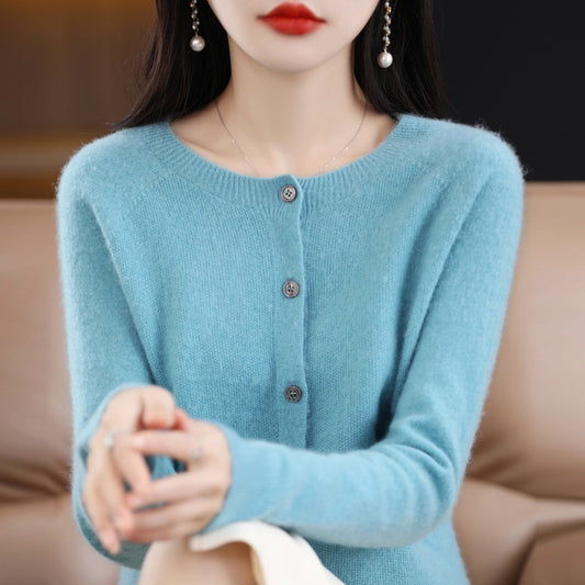 Women Knitted Cardigan Sweater