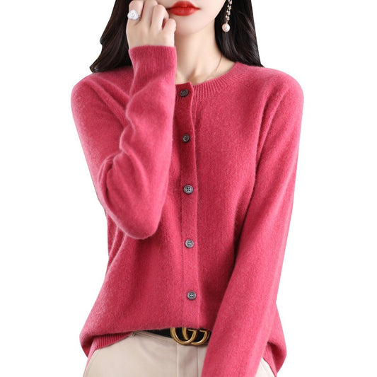 Women Knitted Cardigan Sweater