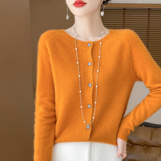 Women Knitted Cardigan Sweater
