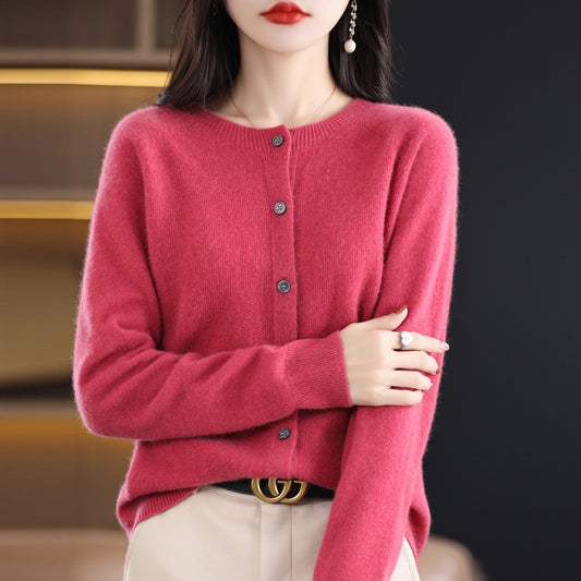 Women Knitted Cardigan Sweater