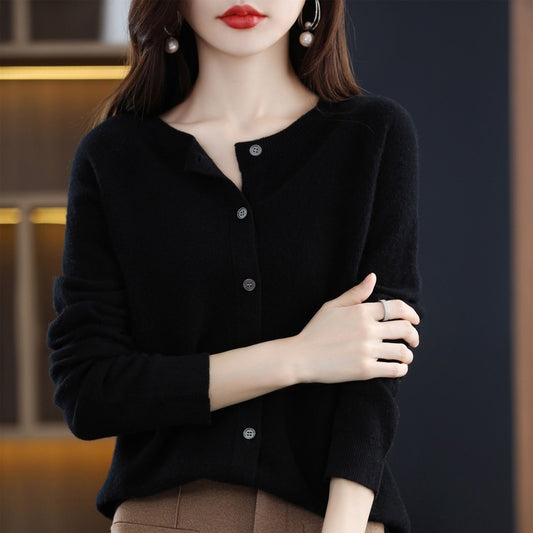 Women Knitted Cardigan Sweater