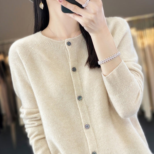 Women Knitted Cardigan Sweater