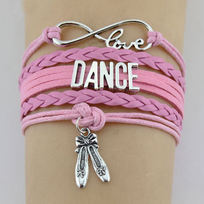 Women Multilayer Leather Rope Woven Bracelet