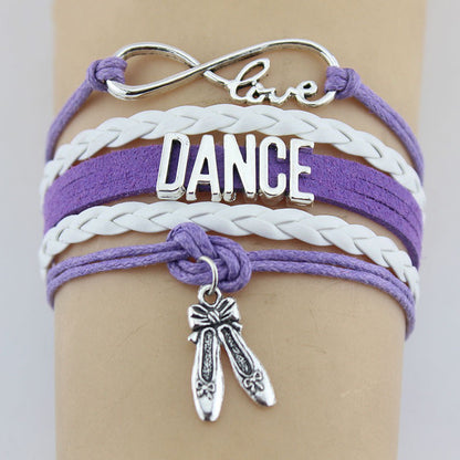 Women Multilayer Leather Rope Woven Bracelet